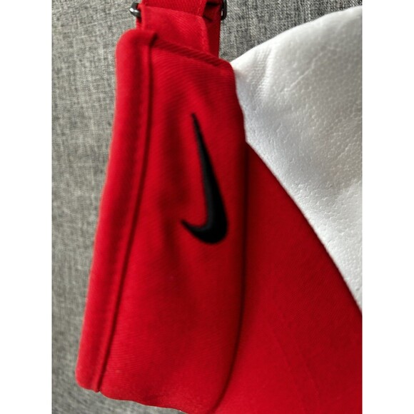 Nike Ohio State Buckeye Visor Hat Cap Red Embroidered Dri Fit Adjustable Strap - Picture 4 of 7